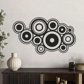 Retro Rings Wall sticker 