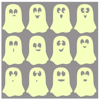 Little Ghosts Glow in the Dark Stickers 