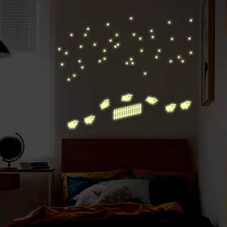 Glow in the Dark - Counting Sheep Wall stickers 