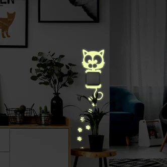 Wall sticker Light switch Cat 