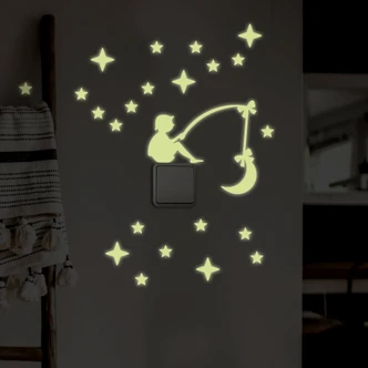 Wall sticker Light switch Luminous Stars 