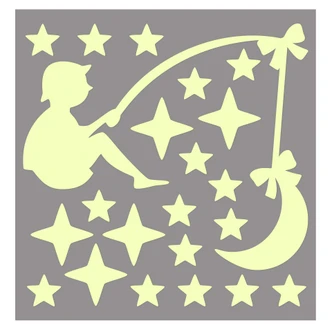 Wall sticker Light switch Luminous Stars 