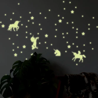 Wall Sticker Stars Unicorn Set 