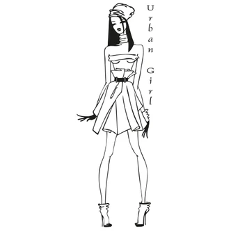 Urban Girl Wall sticker 