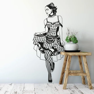Cancan Dancer Wall sticker 