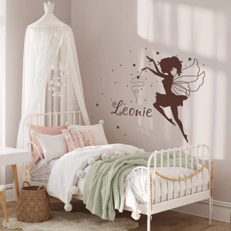 Fairy + Name Wall sticker 