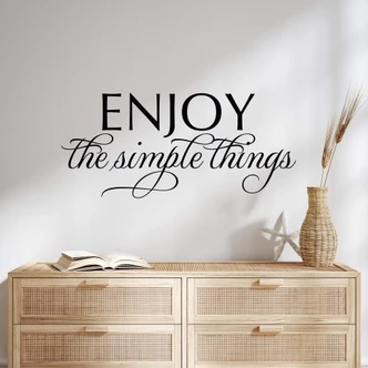 Enjoy the simple things Wall sticker 