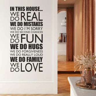 In this house... Wall sticker 