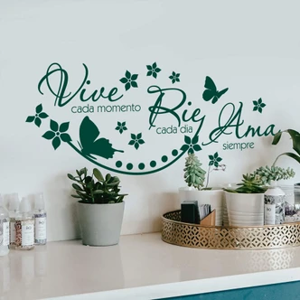 Vive cada momento... Wall sticker 