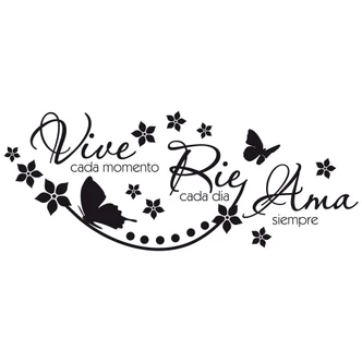 Vive cada momento... Wall sticker 