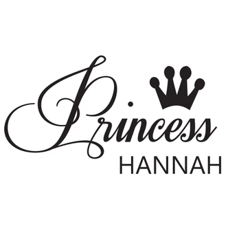 Princess + Name Wall sticker 