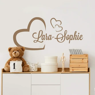 Heart + Name Wall sticker 