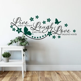 Live every Moment… 2 (2-colours) Wall sticker 