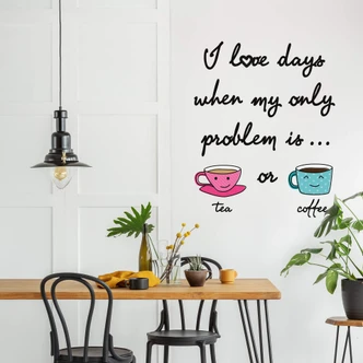 Tea or Coffee Wall sticker 