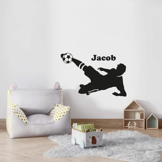 Football player + name Wall sticker 