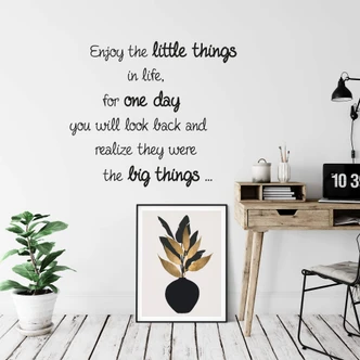 Enjoy the little things Wall sticker 