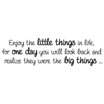 Enjoy the little things Wall sticker 