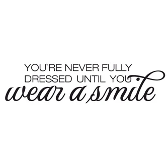Wear a smile Wall sticker 