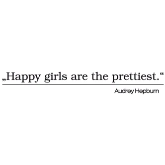 Happy girls are the prettiest 2 Wall sticker 