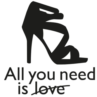 All you need is... (2 colours) Wall sticker 
