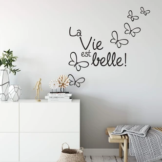 La vie est belle! Wall sticker 