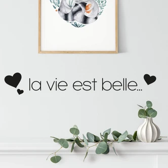 La vie est belle 2 Wall sticker 
