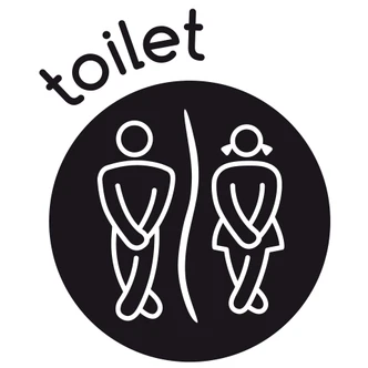 Toilet 1 Wall sticker 