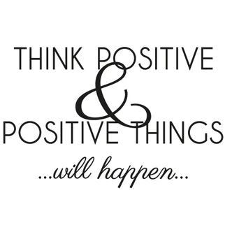 Think positive... Wall sticker 
