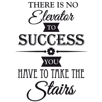 There is no elevator... - Wall Sticker 