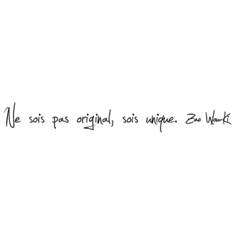 Ne sois pas original... Wall sticker 