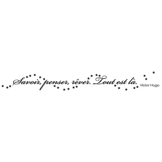 Savoir, penser, rever... Wall Sticker 