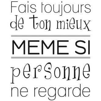 Fais toujours de ton mieux... Wall Sticker 