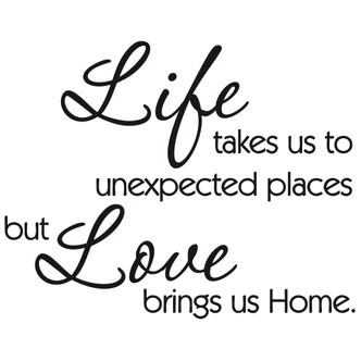 Life takes us... Wall Sticker 