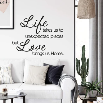 Life takes us... Wall Sticker 