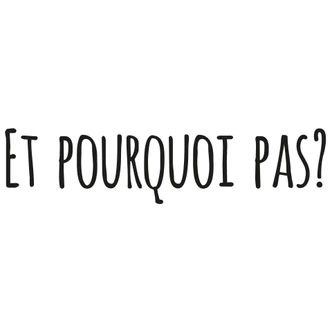 Et pourqoui pas? Wall sticker 