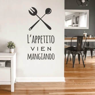 L\'appetito vien mangiando Wall Sticker 