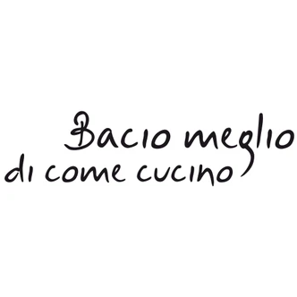 Bacio meglio... (2-Colour) - Wall Sticker 