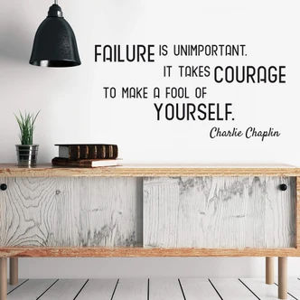 Wall sticker Failure is unimportant... 