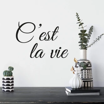 Wall sticker C'est la vie 