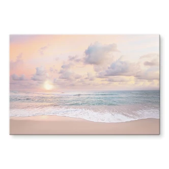 Acrylic print Sunset over beach and sea - Sisi & Seb 