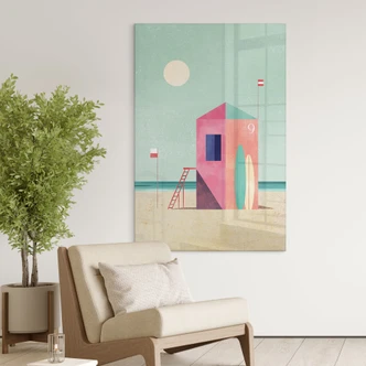 Acrylic print Life house on the beach - Rivers 