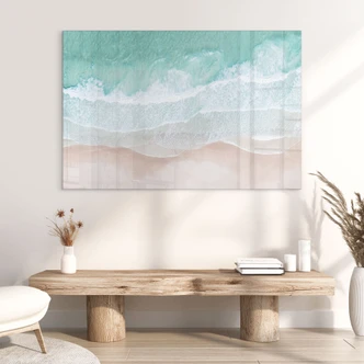 Acrylic print Gentle waves on the beach - Sisi & Seb 
