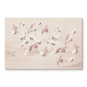Wall Art Cranes over the lake - Bloomery Decor - Alu-Dibond 