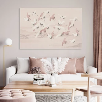 Wall Art Cranes over the lake - Bloomery Decor - Alu-Dibond 