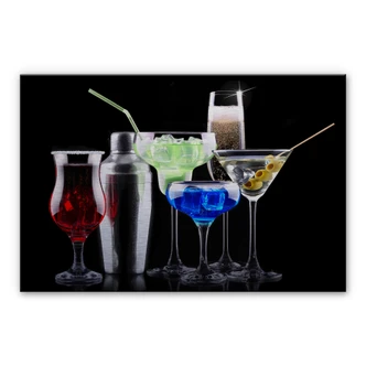Girly Cocktails Aluminium Print 
