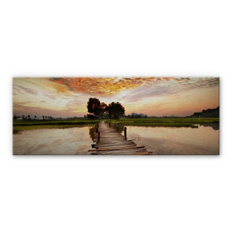 To the other Side - Panorama Aluminium print 