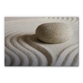Stone in Sand 1 Aluminium print 