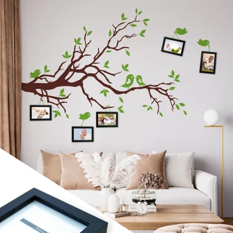 Loving Sparrows (2 colours) incl. 5 Photo Frames Wall sticker 