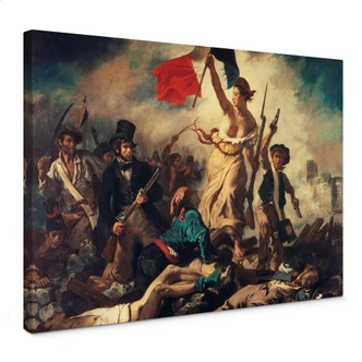 Eugène Delacroix- Liberty Leading the People Canvas print 