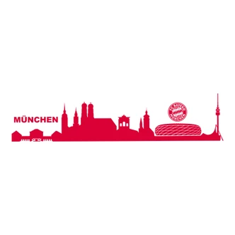Wall sticker Munich Skyline with Logo 